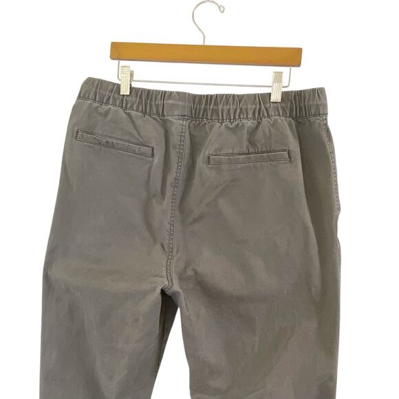 Old Navy Joggers Men’s Large Olive Gray Modern Built-In-Flex Ankle Cotton Blend - Picture 4 of 12